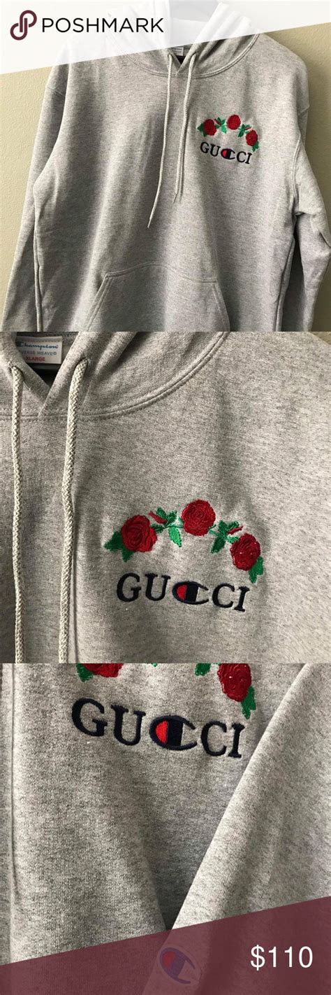 champion custom hoodie gucci|original gucci hoodie.